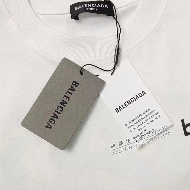 Balenciaga專櫃巴黎世家2023SS新款發泡印花T恤 男女同款 tzy2673